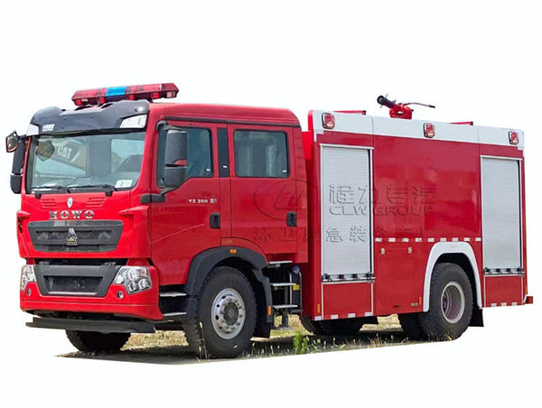 HOWO 4X2 8000L foam fire truck