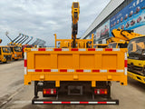 HOWO Changxing 4×2 truck with a 4-ton, 4-section boom crane