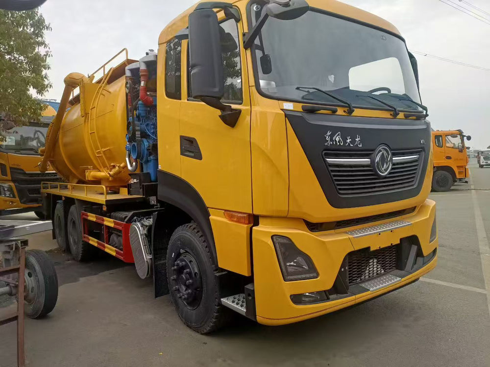 Dongfeng Tianlong 22m³ combo cleaning & vacuum truck